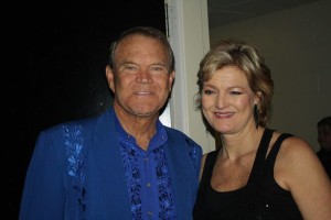 Musician Glen Campbell, left and his daughter Debby Campbell-Cloyd. Debby will be performing during a benefit fundraiser at Chateau D’Italia on Nov. 21.