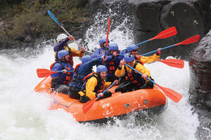 Whitewater rafting on the Upper Gauley. Photo by Adventures on the Gorge.