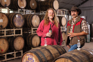 Will Lewis, left, and Josh Bennett, right, are the owners and founders of Hawk Knob Hard Cider and Mead.