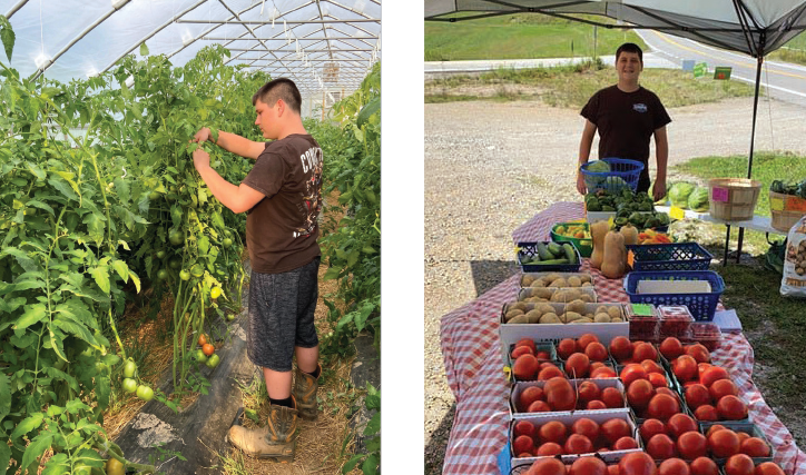 Tye Clark at CST Farm