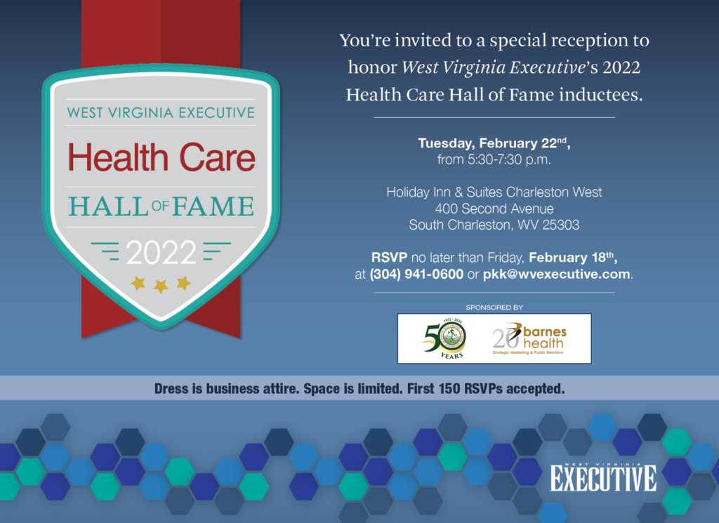 2022 Health Care Hall of Fame Invitation