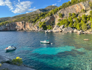 Zarace Beach at Hvar Island.