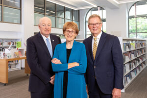 Lee, Sullivan and Pack inside the Kanawha County Public Library