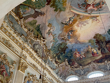 The Great Hall at Schloss Nymphenburg.