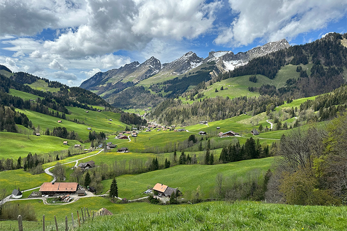 Jaun, a municipality in the district of Gruyère in German-speaking Switzerland.