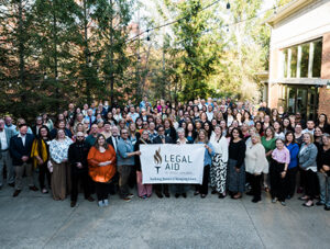 Legal Aid of West Virginia staff at Glade Springs Resort during the biennial Statewide Staff Meeting.