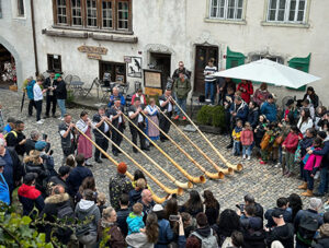 Traditional Swiss Alphorn music.